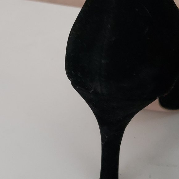ZARA Woman Black Suede Heels ShoesvSize 38 (US 7.5) - Picture 5 of 5